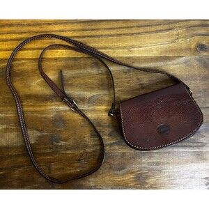 tornabuoni Italian Leather Small Cross Body Purse Italian Leather Flaw See Pics